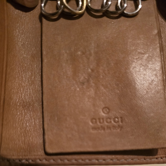 Gucci key case holder brown leather  with box - Picture 3 of 6